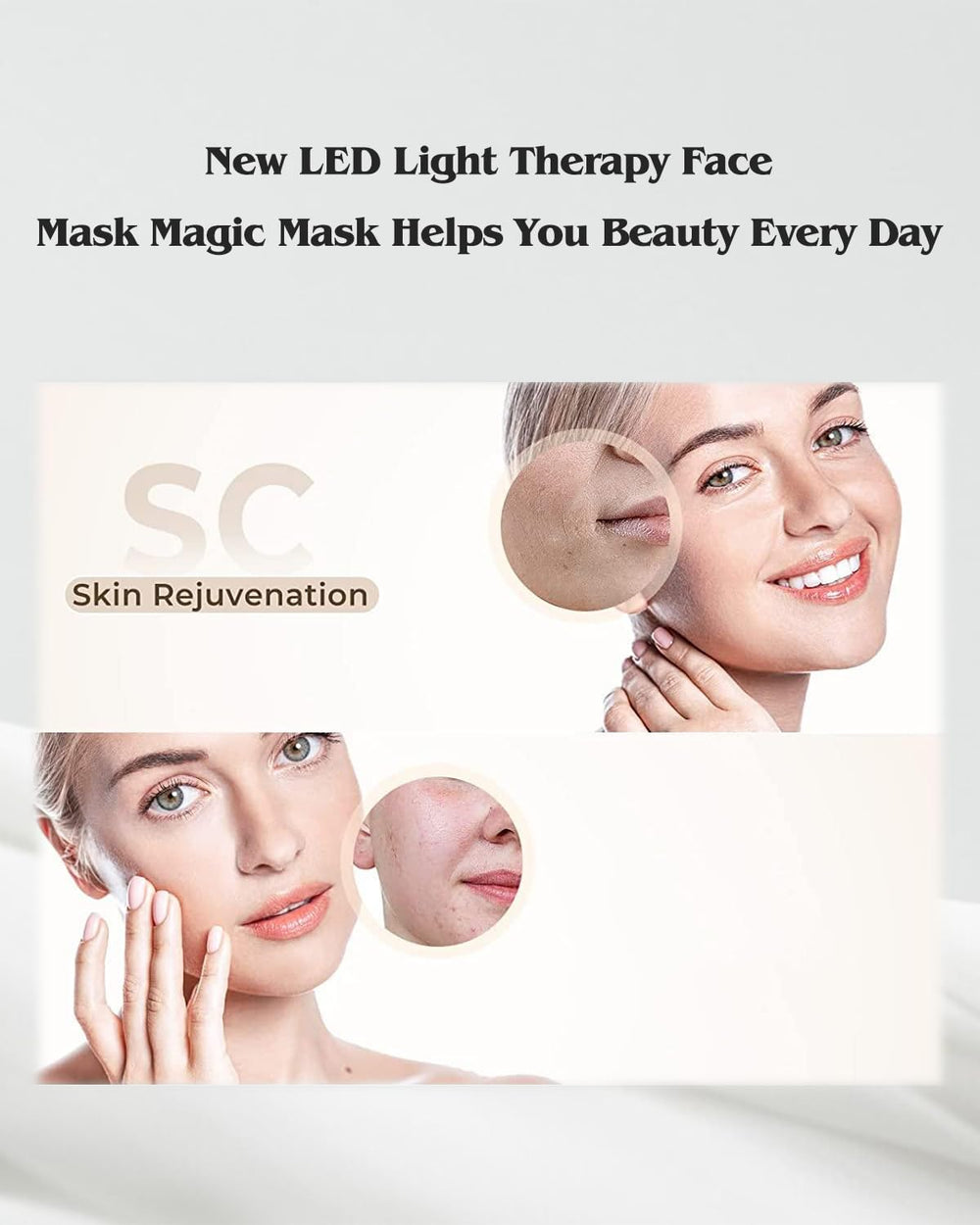 Beuwe light mask covers the body for versatile routines.