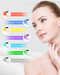 Beuwe LED mask targets the neck with seven-color therapy.
