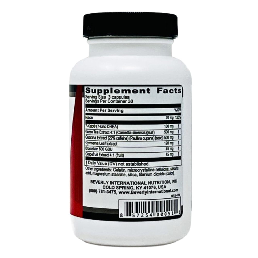 Beverly International 7-Keto Musclean bottle pour offers easy daily use to curb overeating.