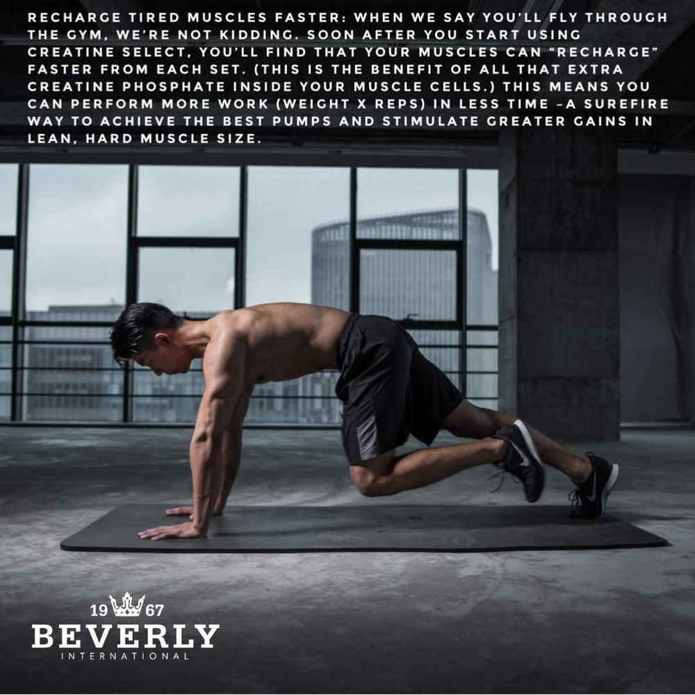 Beverly International Creatine Select sugar-free orange flavor breaks bland taste.