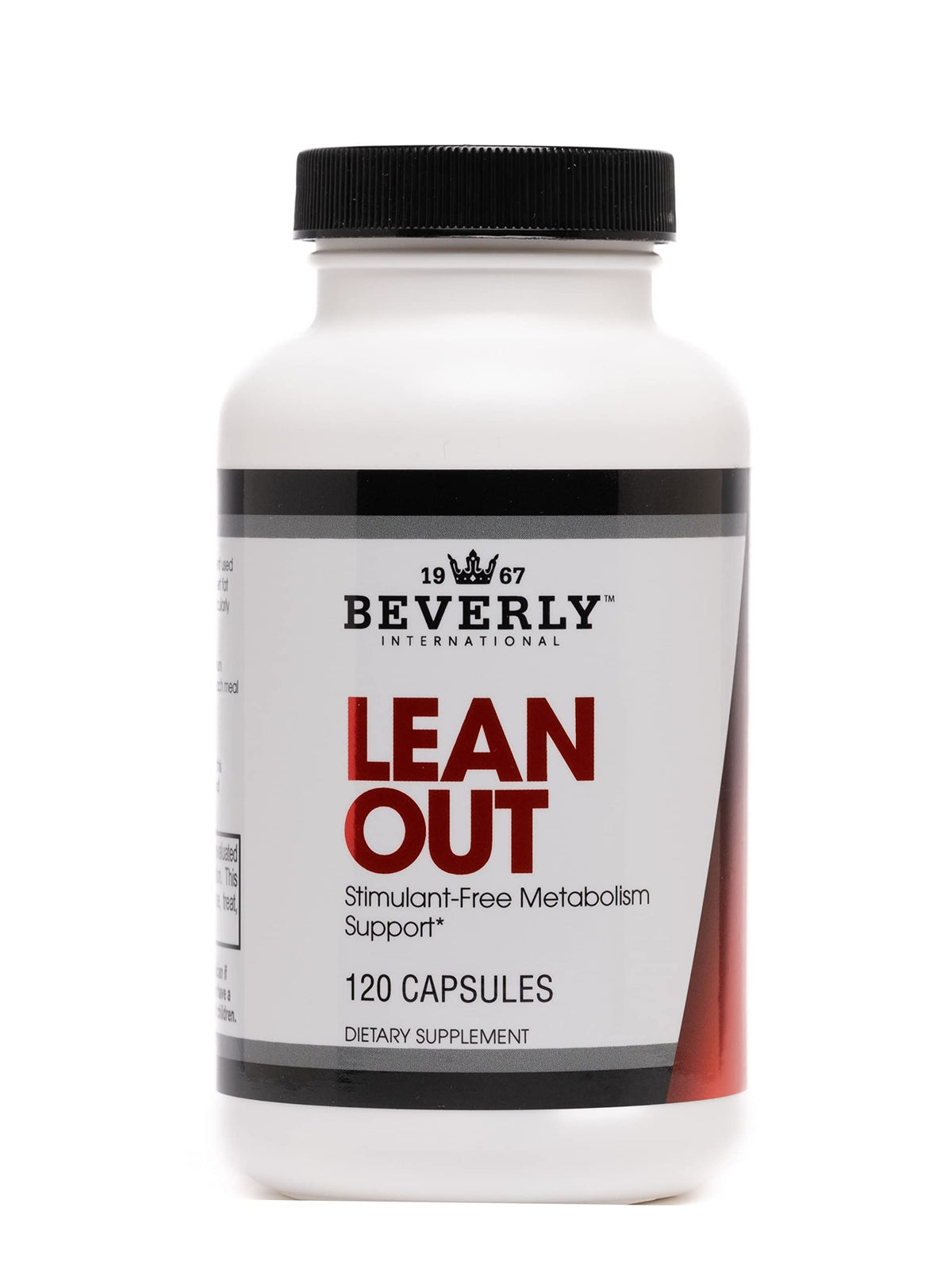 Beverly International Lean Out bottle front with capsules for daily use
