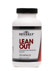 Beverly International Lean Out bottle front with capsules for daily use