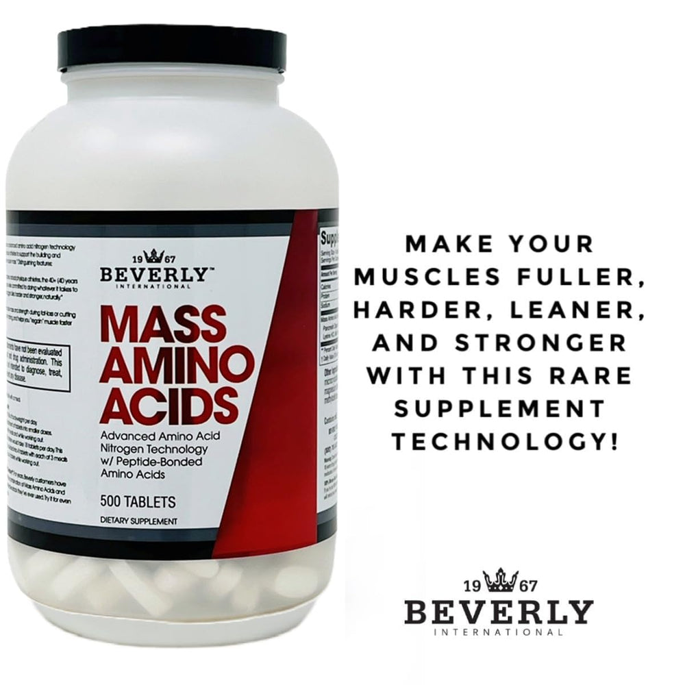 Bottle with workout gear signaling gym ready amino acid support