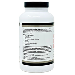 Ultra 40 beef liver capsules close-up highlighting quality