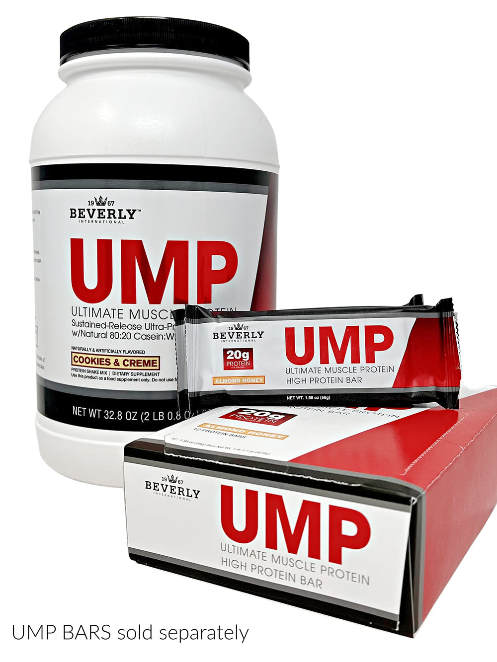 UMP Cookies & Cream powder dispersion ready for a shake.