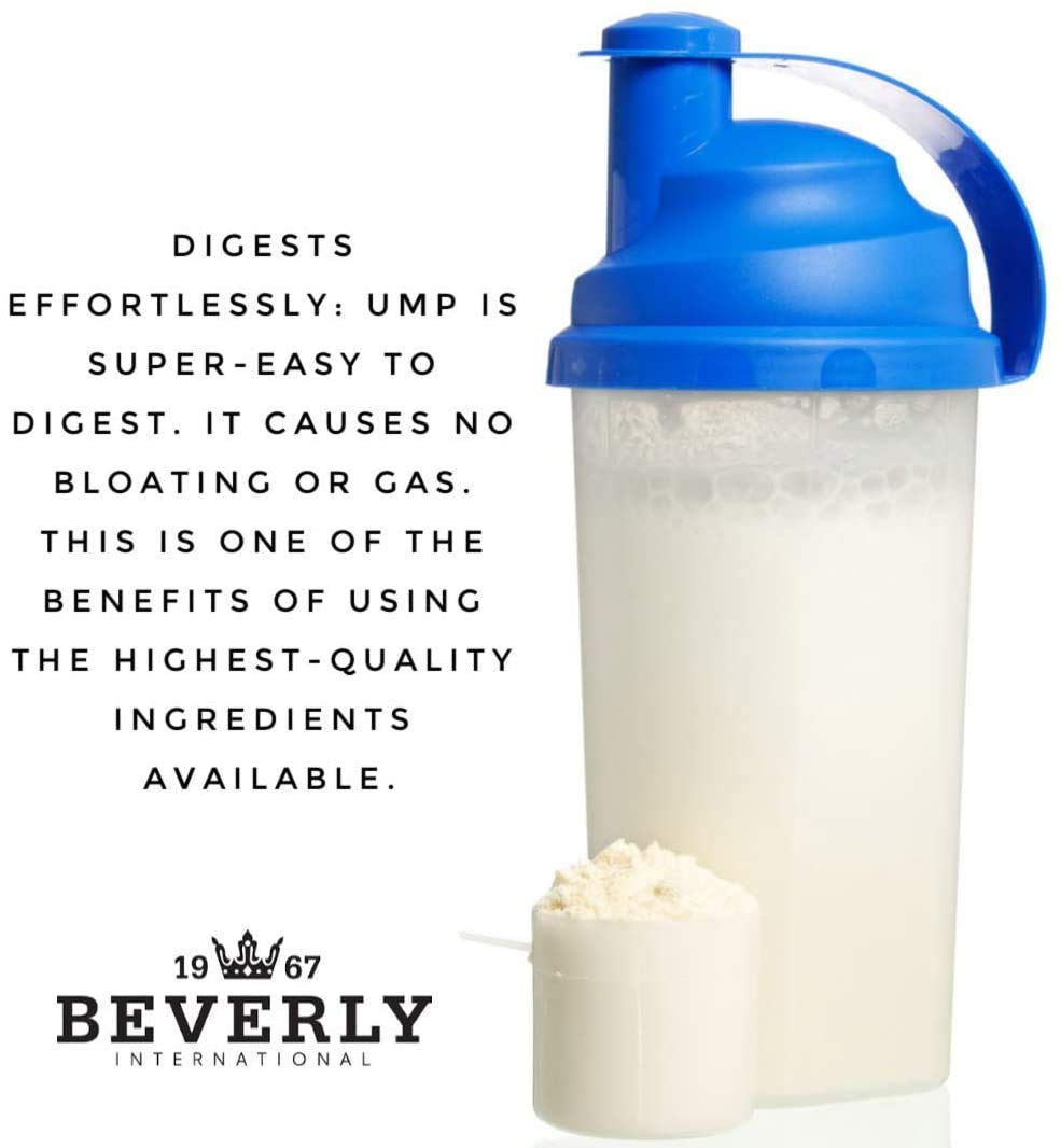 Close-up of the UMP label highlighting quality ingredients.