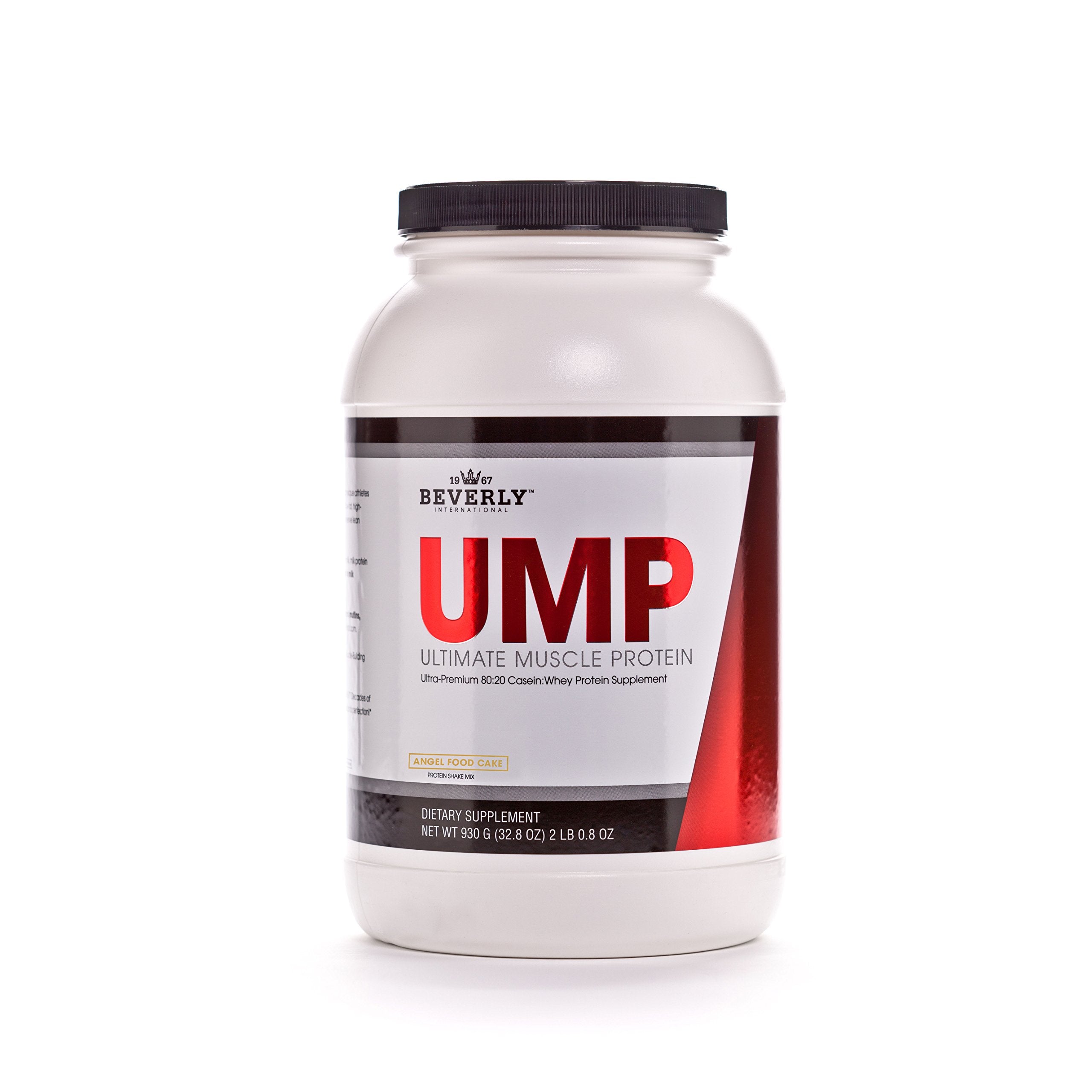 Close-up of UMP label highlighting whey-to-casein ratio