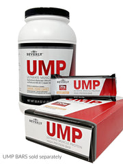 UMP powder scoop measures protein for post-workout recovery