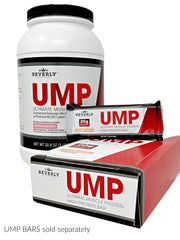 UMP scoop-dispensing image indicating quick post-workout protein option