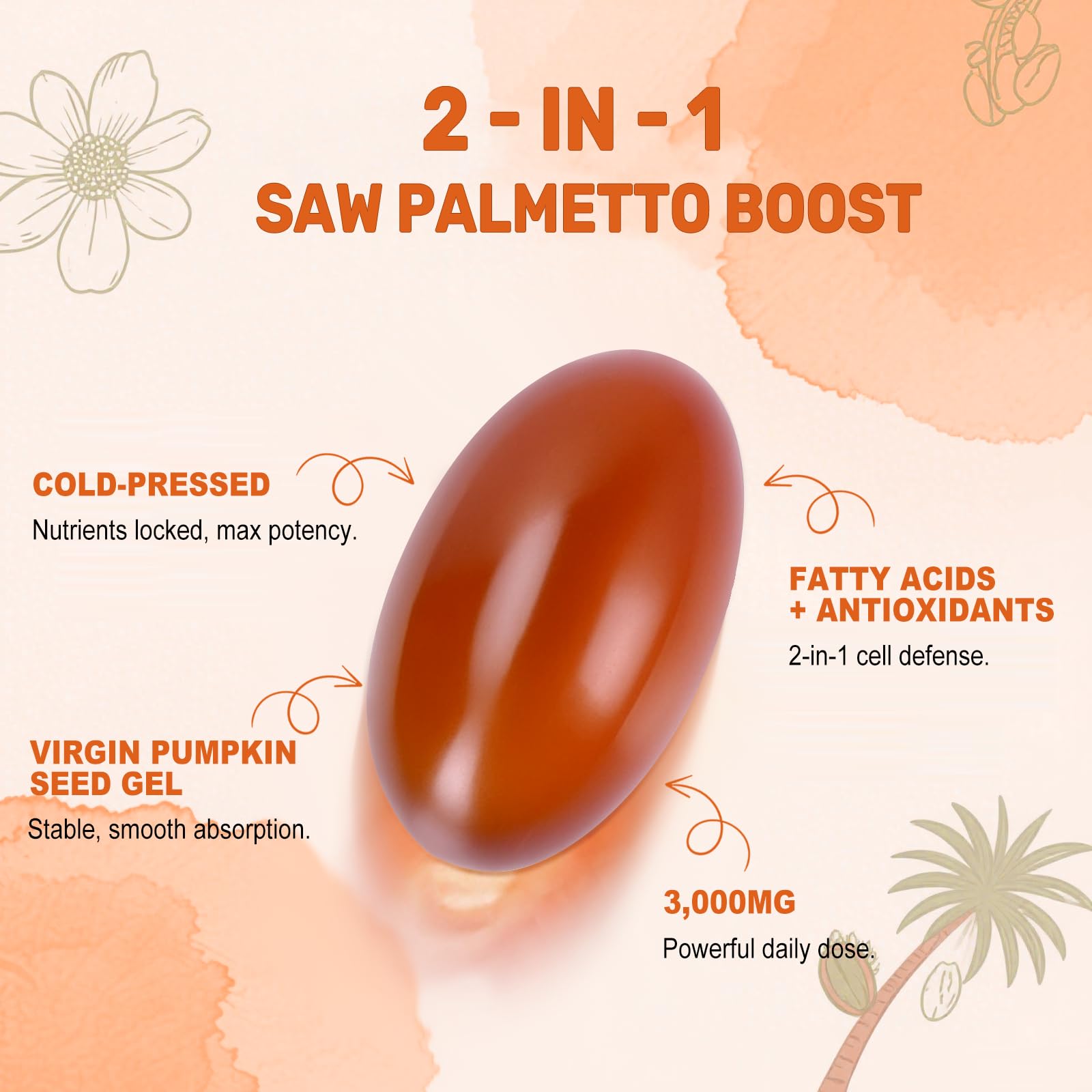 BEWORD bottle label close-up highlights cold-pressed pumpkin seed oil.