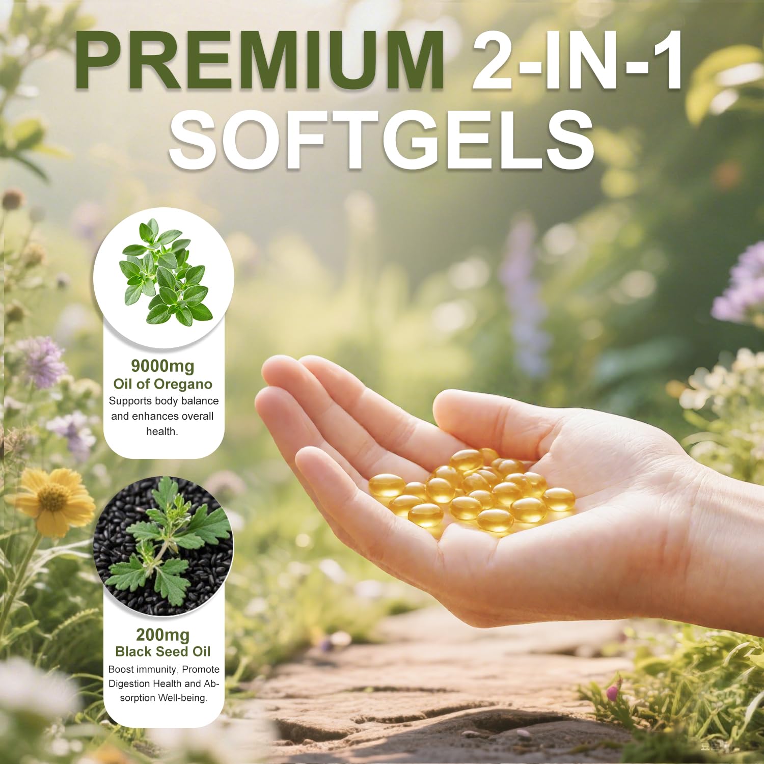 BEWORD non-GMO plant-based capsules appealing to clean-label wellness enthusiasts.
