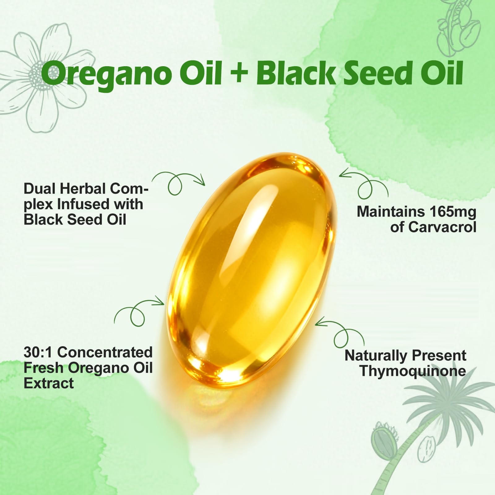 BEWORD softgels with enteric-coated capsules reducing oregano aftertaste for daily use.