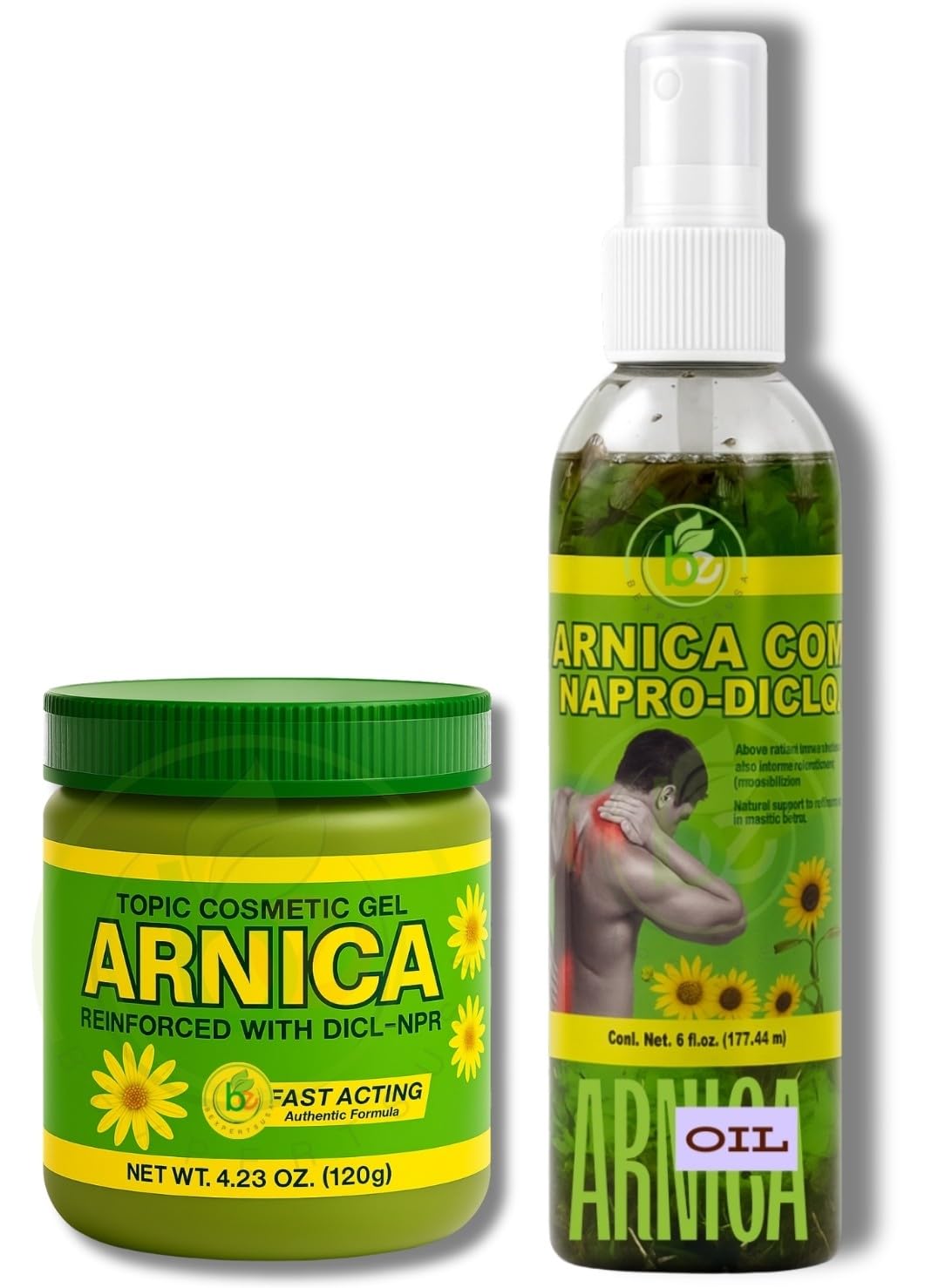 B-Experts Arnica Oil 6oz for smooth massage and circulation support.