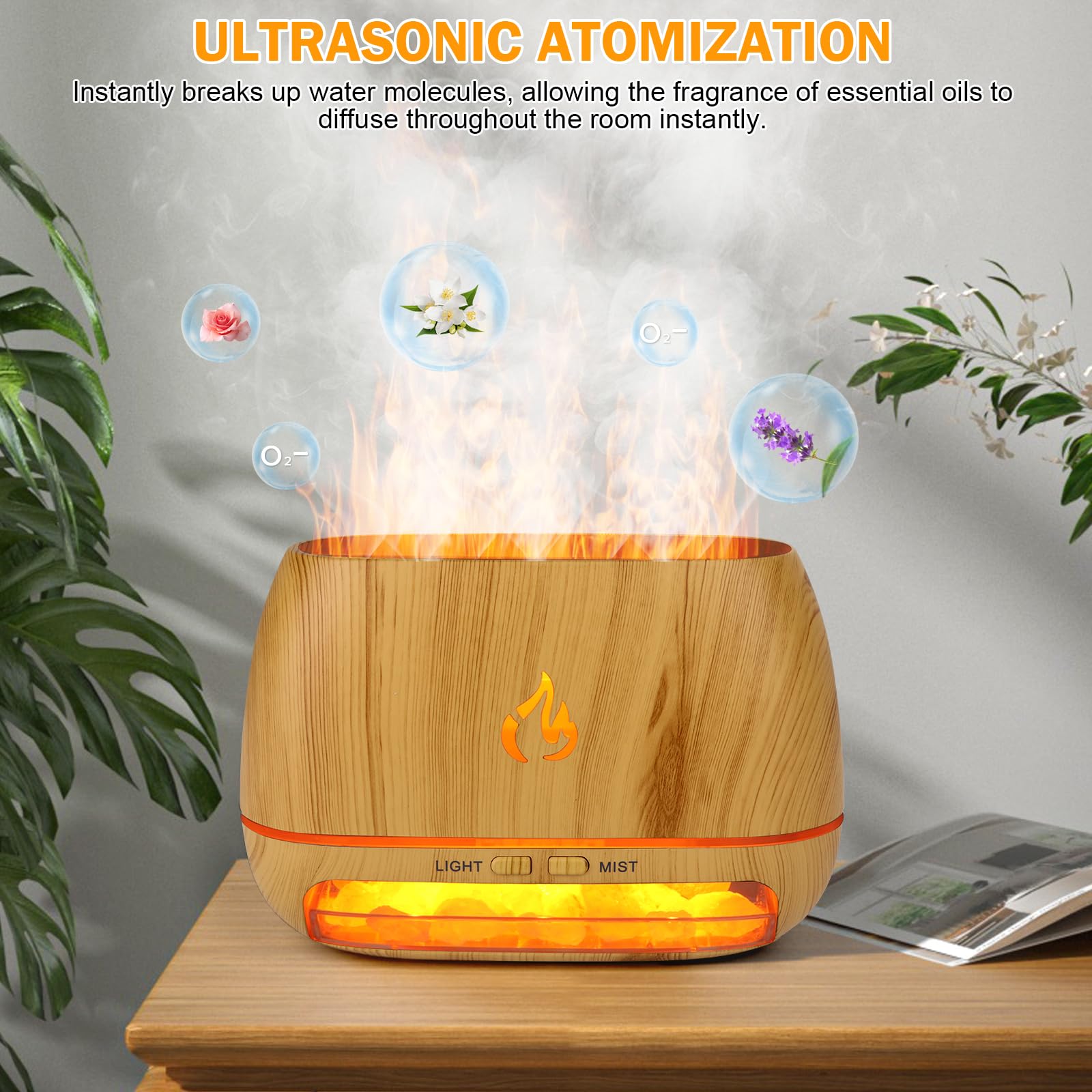 Beyn waterless auto-off 200ml diffuser for safe operation.