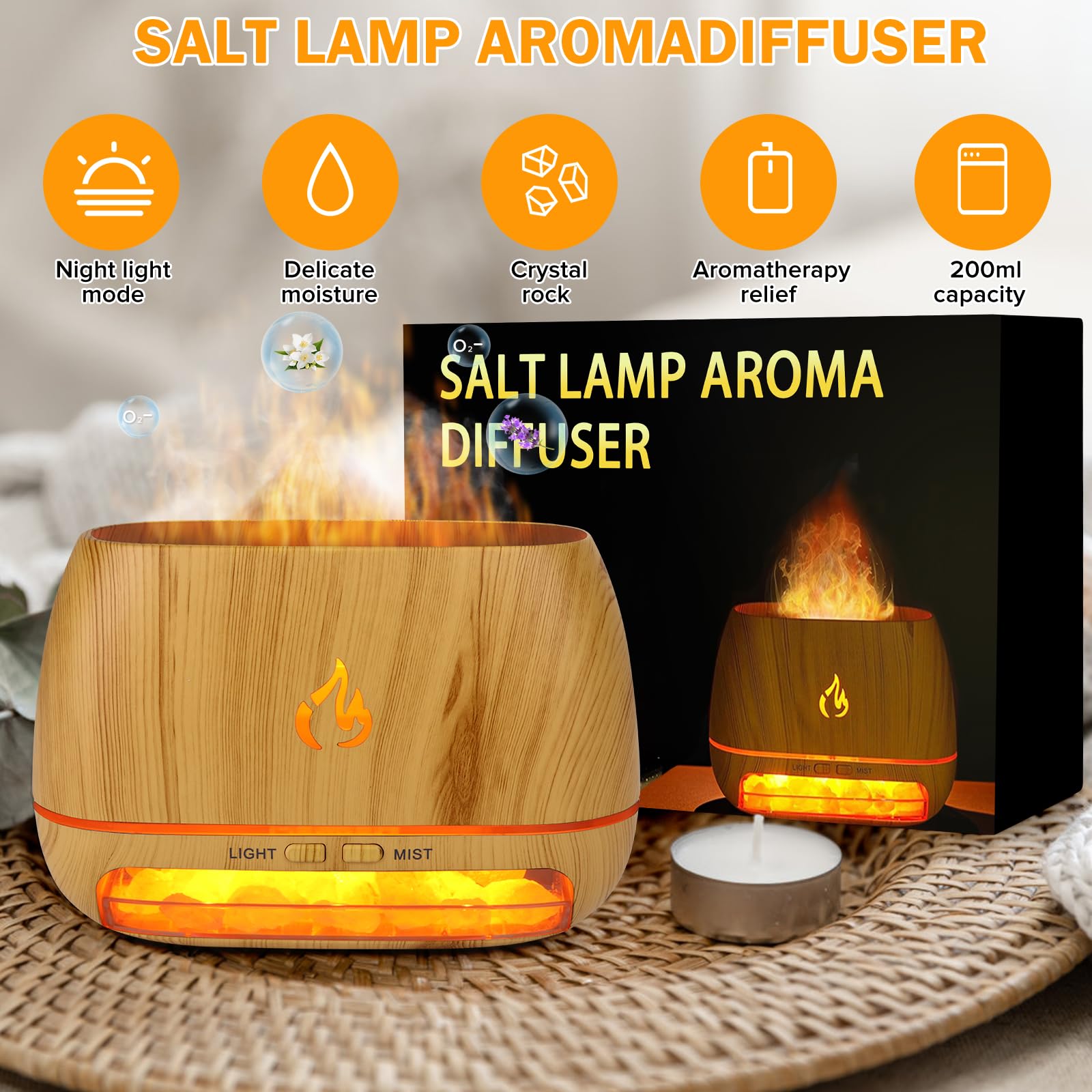 Beyn wooden grain diffuser design complements modern home decor.