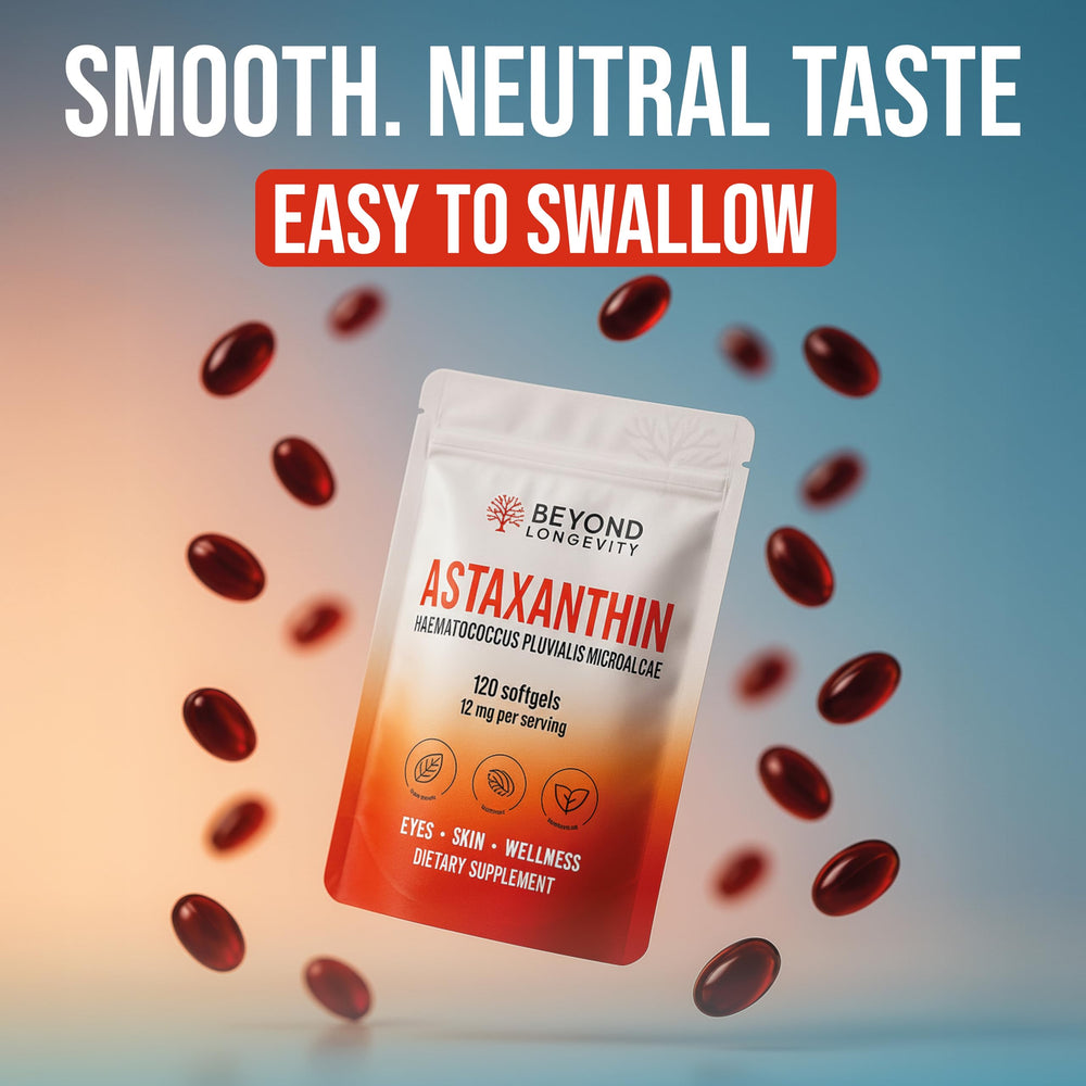 User-friendly routine: BEYOND LONGEVITY Astaxanthin taken with meals