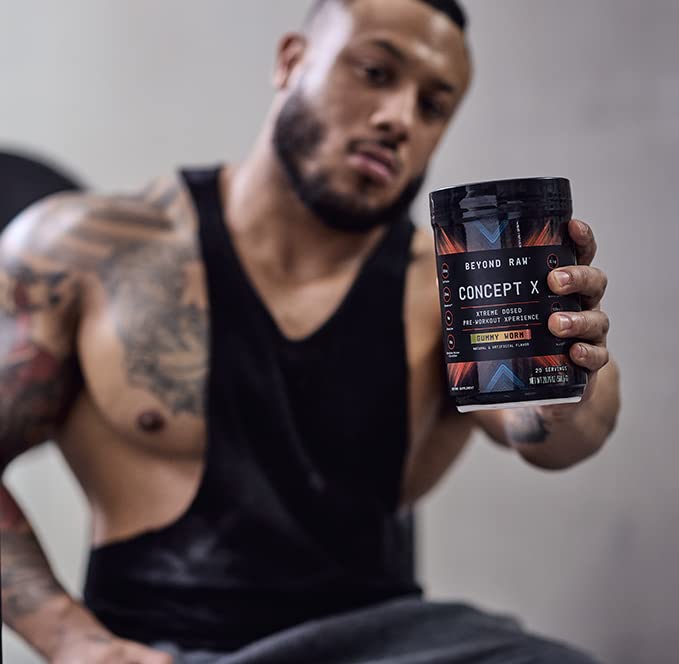 Beyond Raw Concept X Rephyll turmeric blend indicating recovery support.