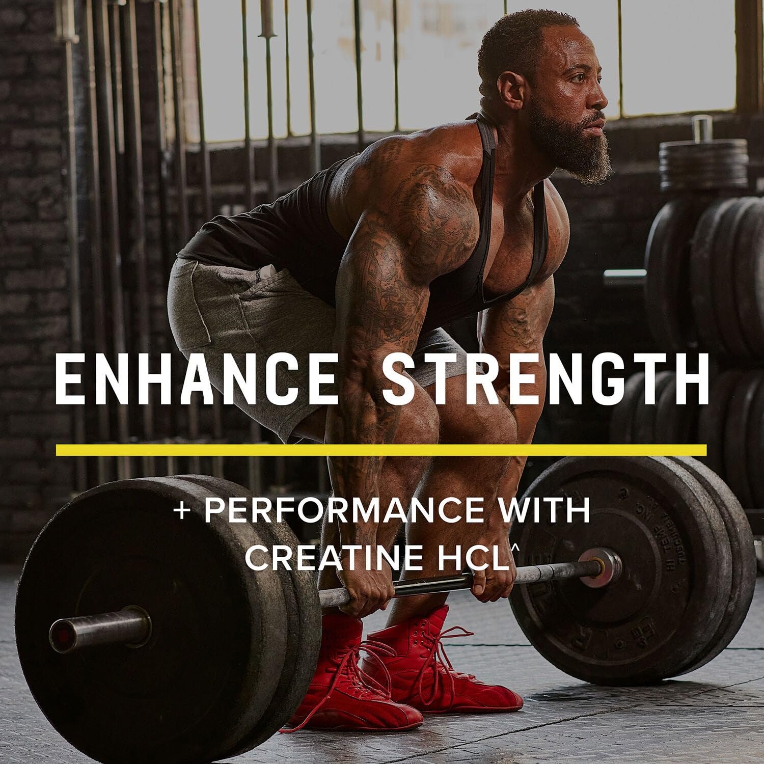 Beyond Raw Creatine HCl powder in glass of water demonstrates fast solubility.