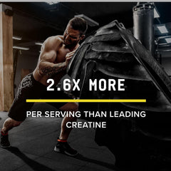 BEYOND RAW Creatine HCl powder scoop demonstrates convenient daily serving for workouts