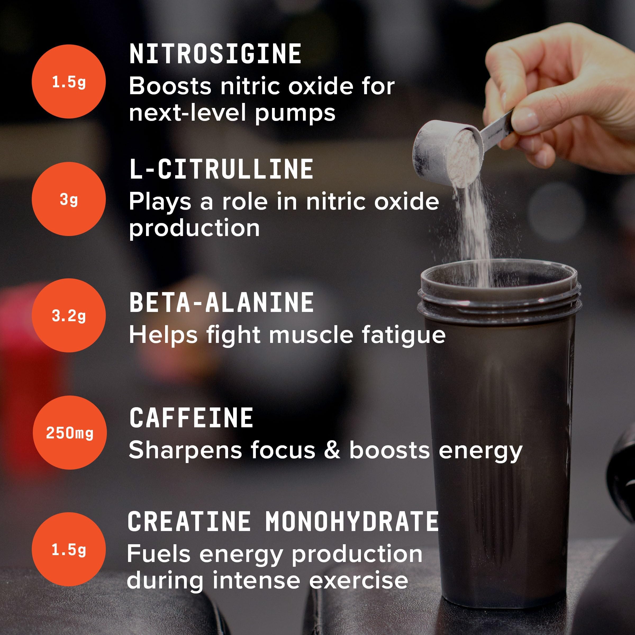 BEYOND RAW LIT Advanced pre-workout endurance support shown during a tough set