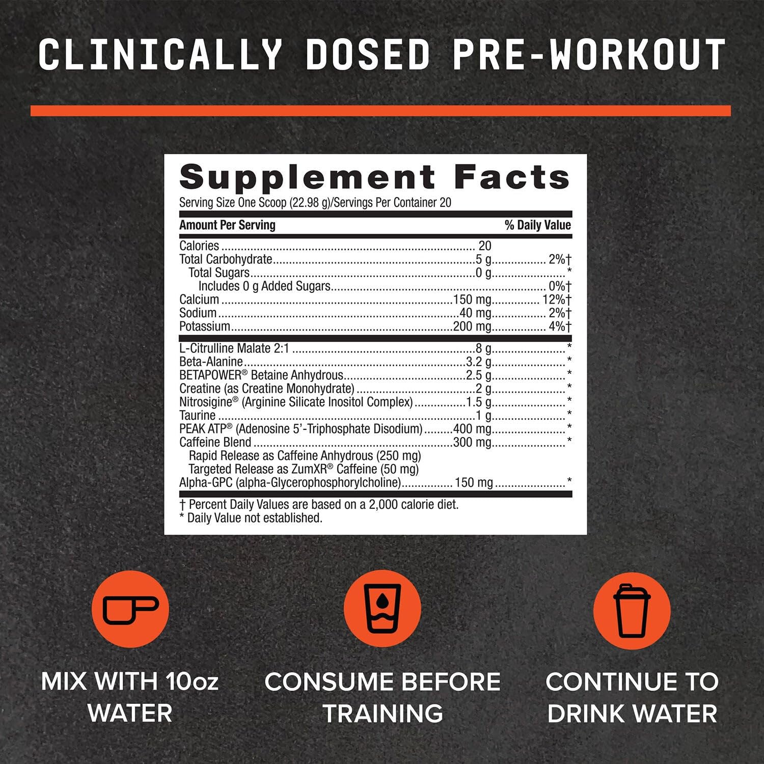BEYOND RAW LIT AF glass-preworkout shows powder dissolving rapidly for focus