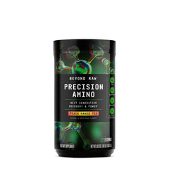 BEYOND RAW Precision Amino bottle front for post-workout recovery and hydration.