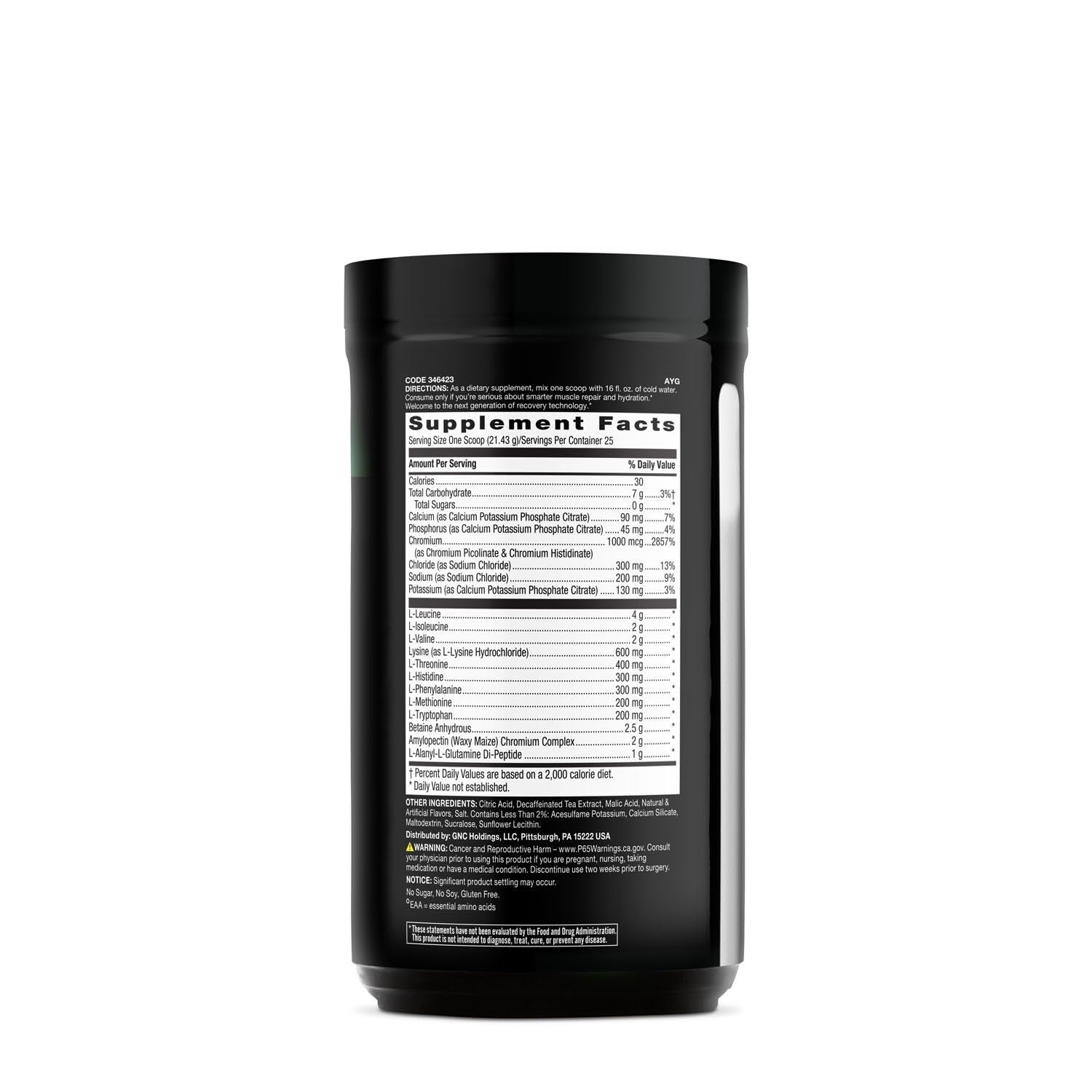 BEYOND RAW Precision Amino powder dissolving quickly in water for rapid absorption.