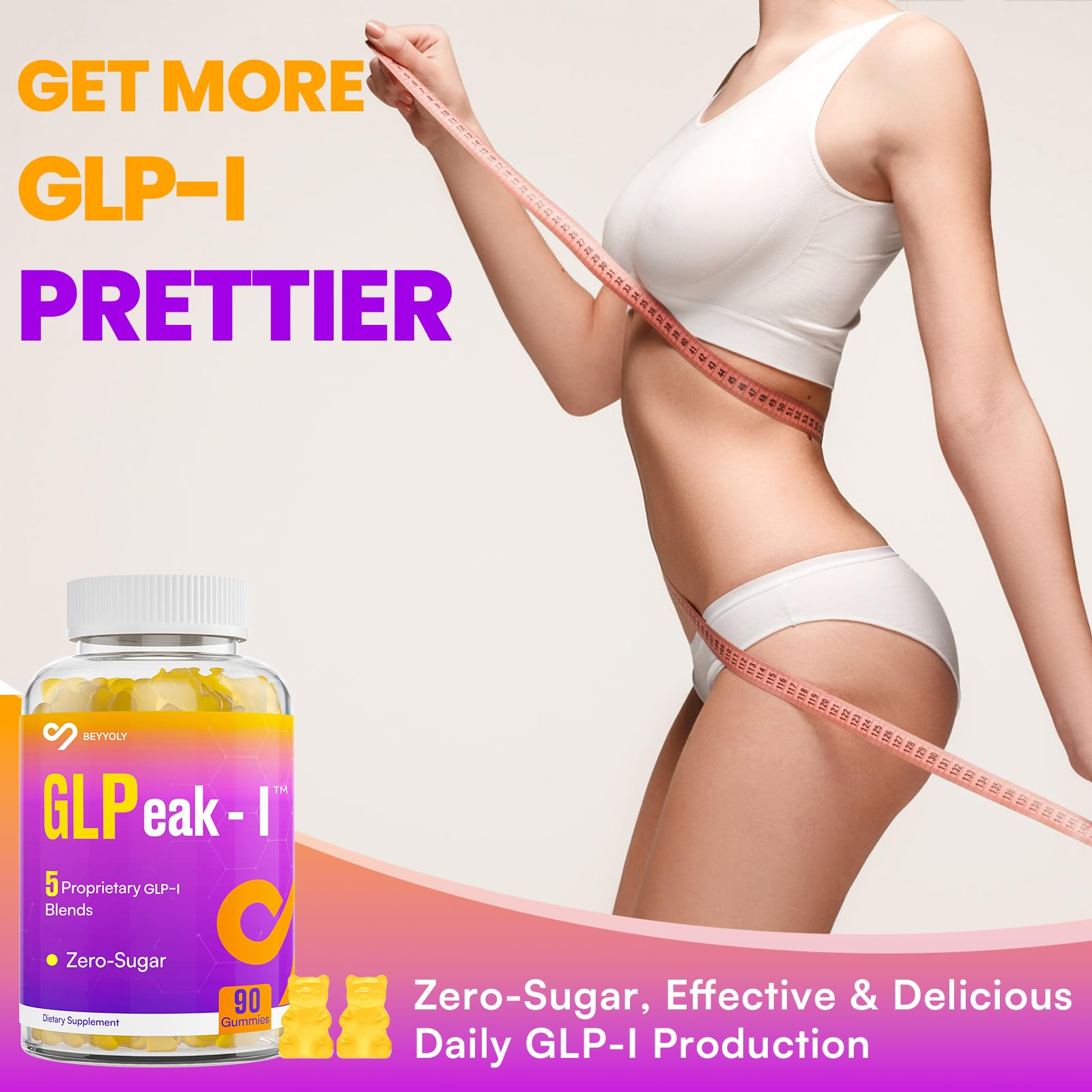 Beyyoly GLP-I gummy with yuzu flavor, a tasty daily option.