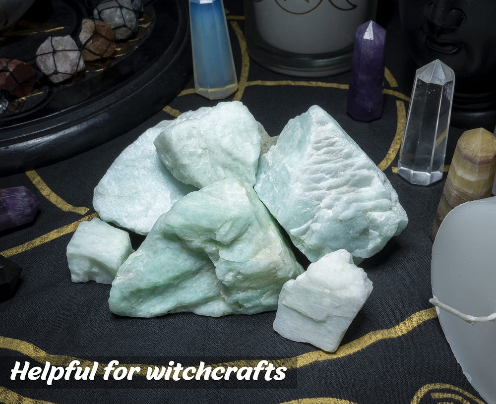 BEZAVO Amazonite rough crystals for wire wrapping and handmade jewelry.