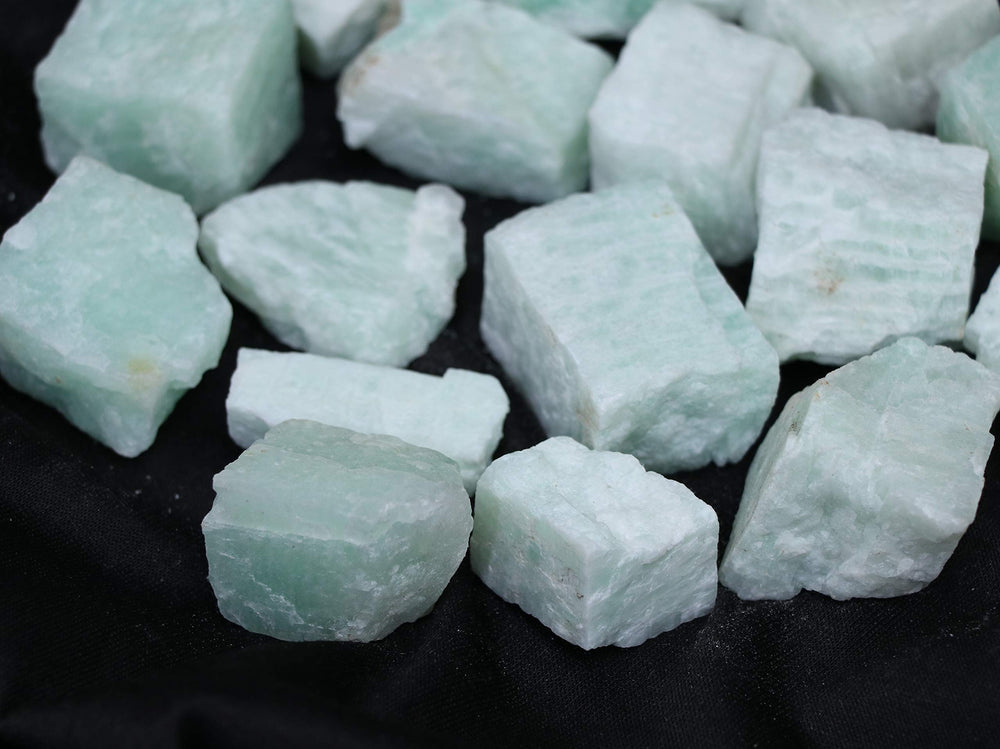 BEZAVO Amazonite rough stones gift set for anniversaries and holidays.