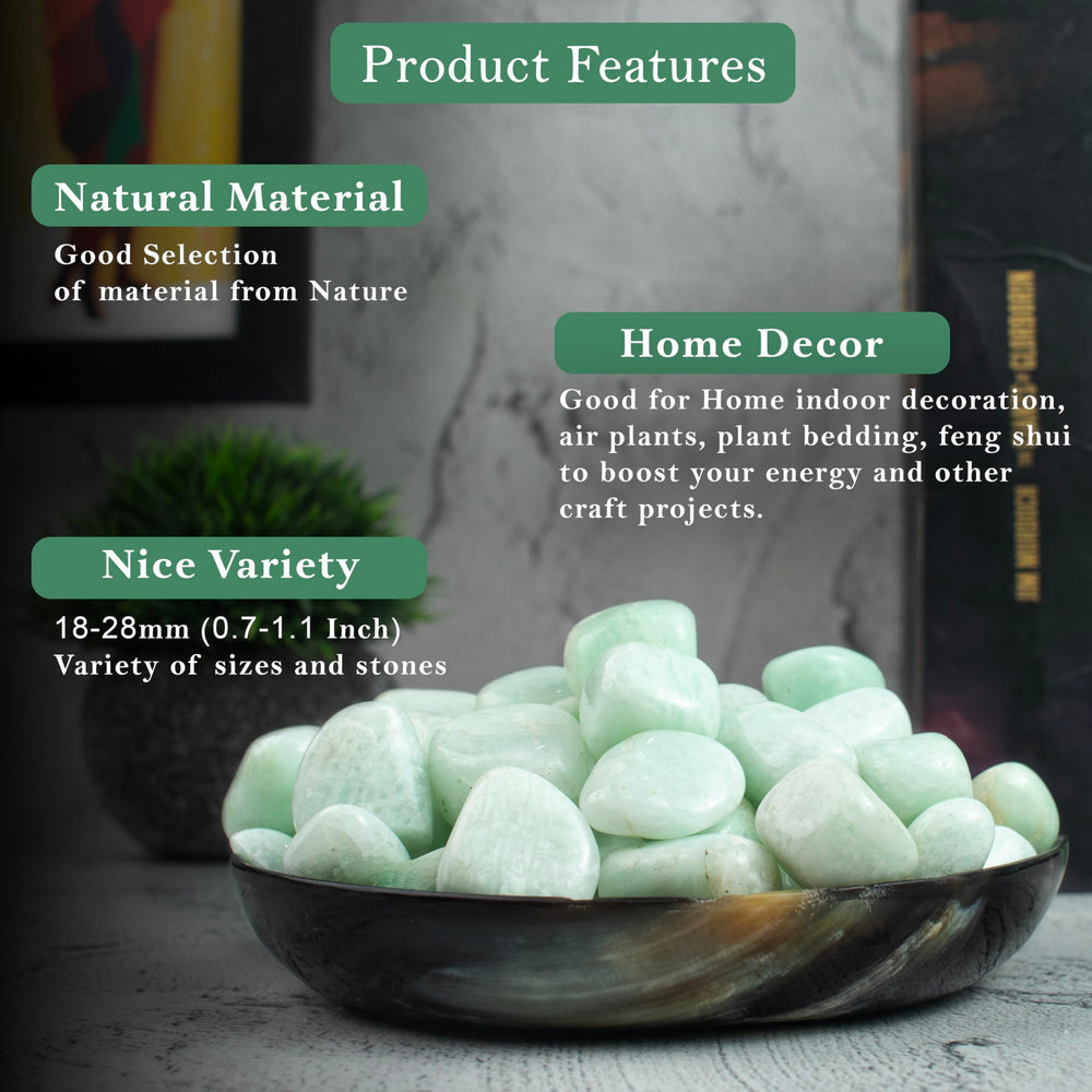 BEZAVO Amazonite stones for crystal grids and meditation setups with calming hues.