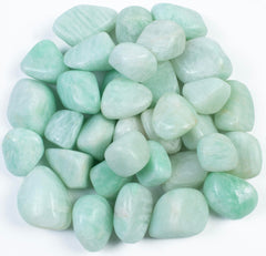 BEZAVO Amazonite tumbled stones bulk for DIY crafts and chakra work.