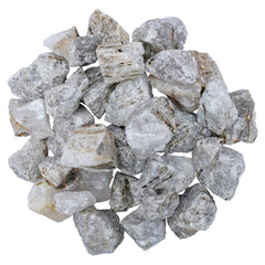 BEZAVO Black Rutile rough stones 1lb close-up showing natural clarity for crafting.