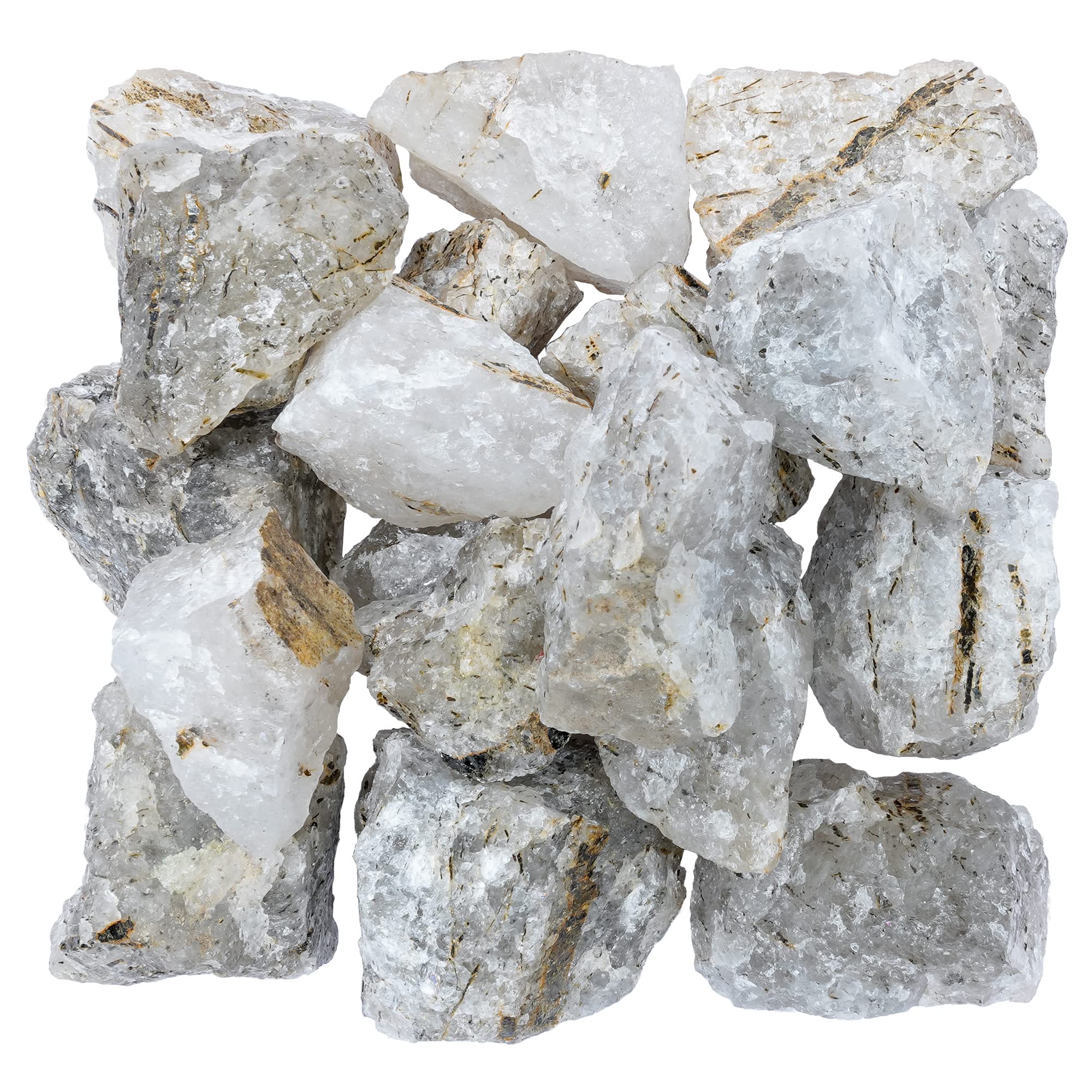 BEZAVO Black Rutile rough stones ready in a soft pouch for storage.