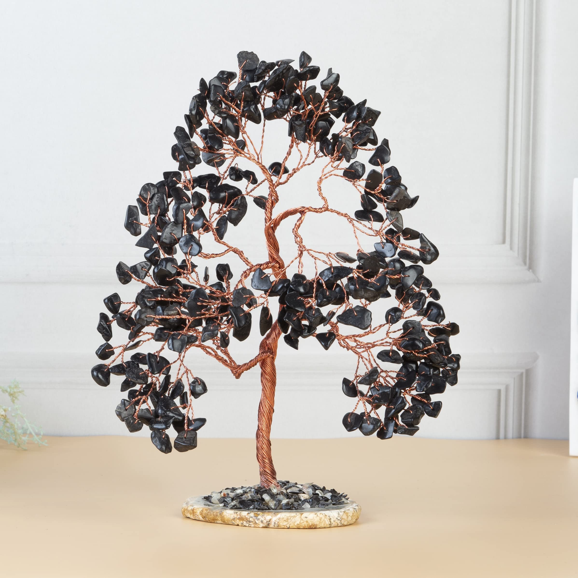 BEZAVO Black Tourmaline Tree of Life office decor enhancing workspace ambiance