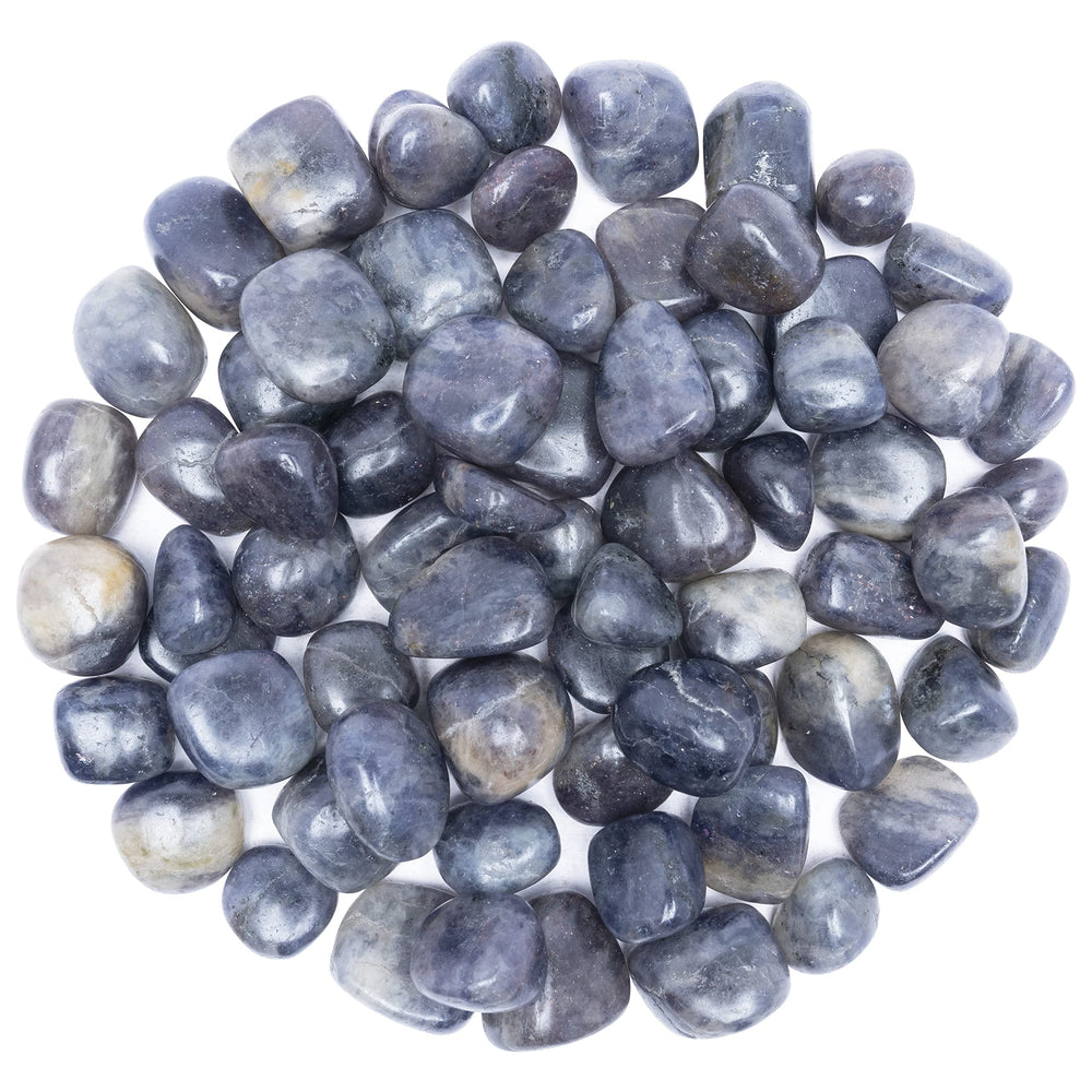 BEZAVO Iolite stones for beach wedding decor and centerpieces.
