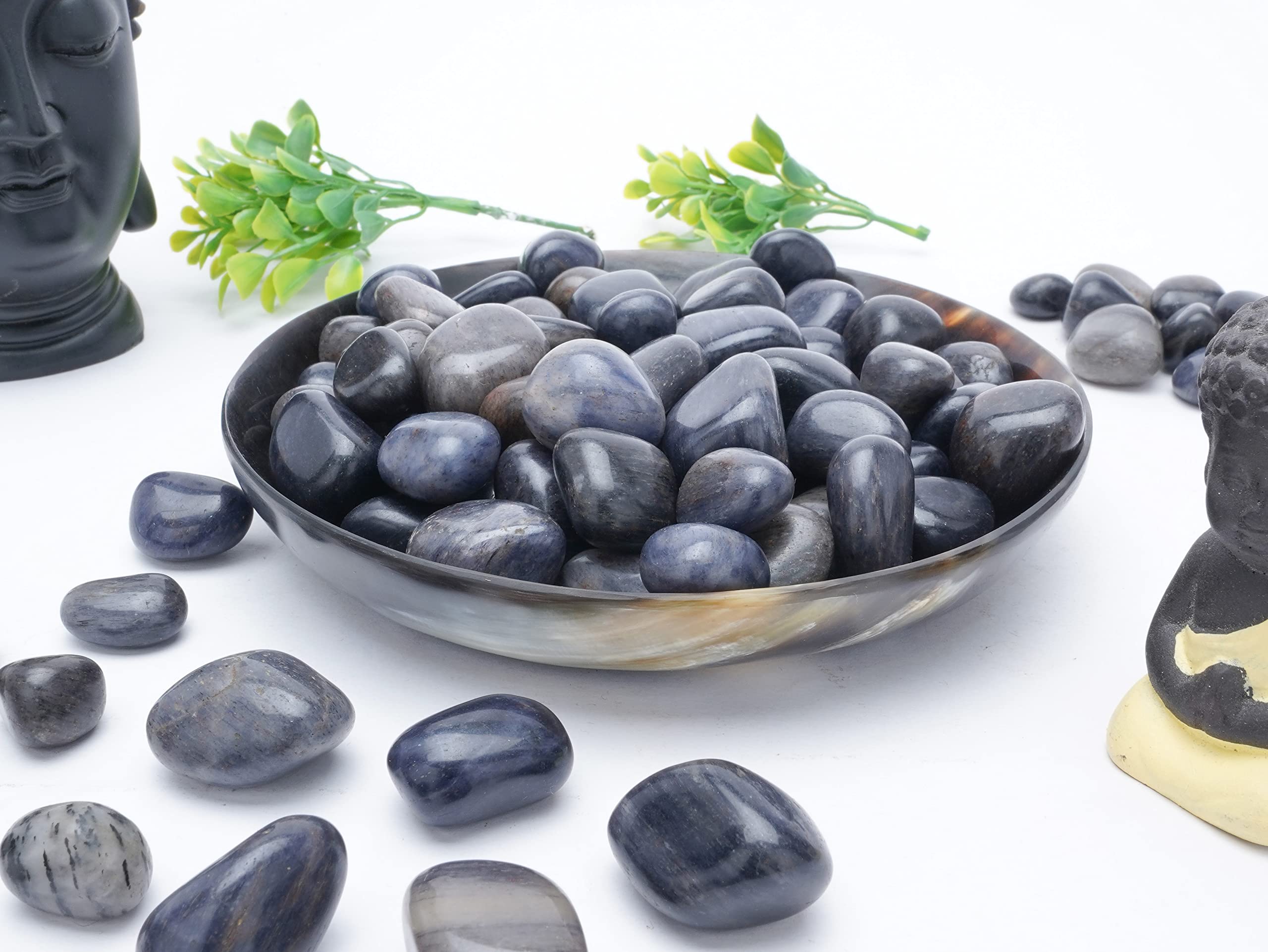 BEZAVO Iolite stones for lapidary and cutting practice.