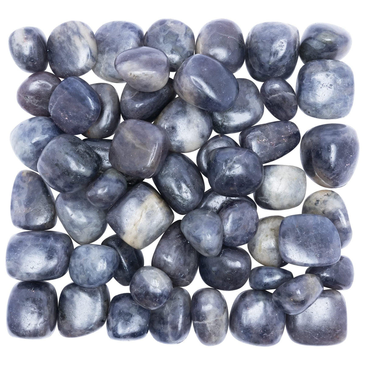BEZAVO Iolite tumbled stones 1lb for crafts and meditation.