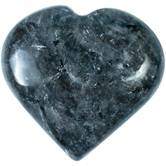 BEZAVO larvikite crystal heart large for calming energy and mindfulness.