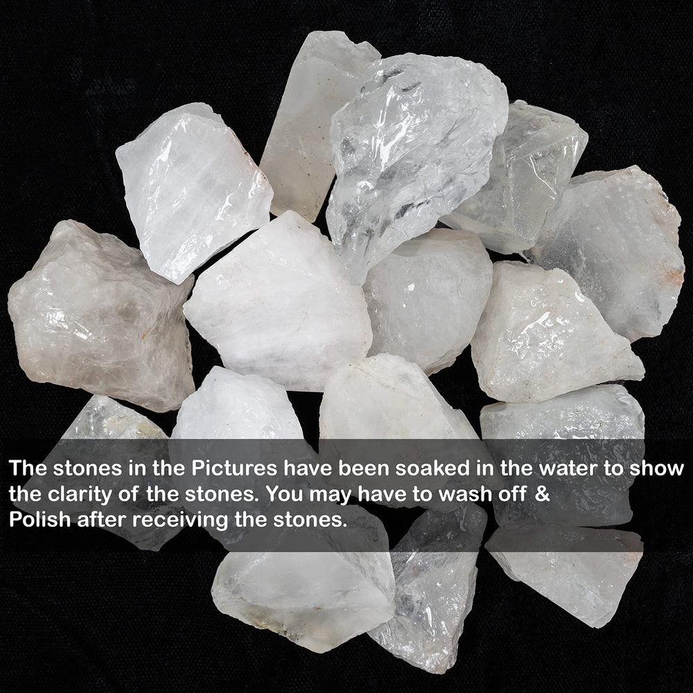 BEZAVO raw quartz crystals bulk ideal for crystal kits and decor.