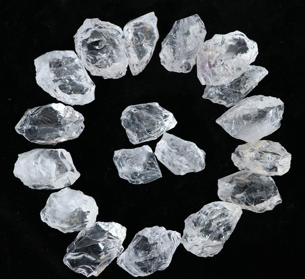 BEZAVO Reiki-ready rough quartz stones for meditation and energy work.