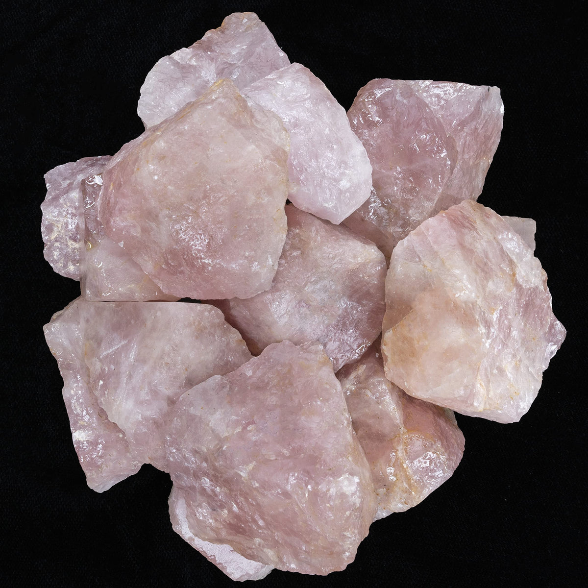 BEZAVO Rose Quartz rough stones 1 lb bundle ideal for cabbing and jewelry projects