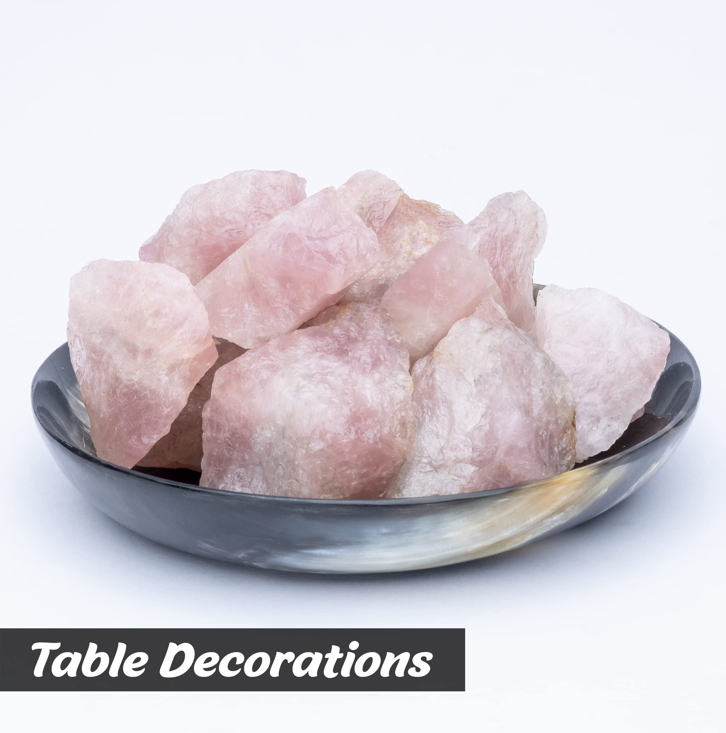BEZAVO Rose Quartz rough stones for Reiki practice and energy work