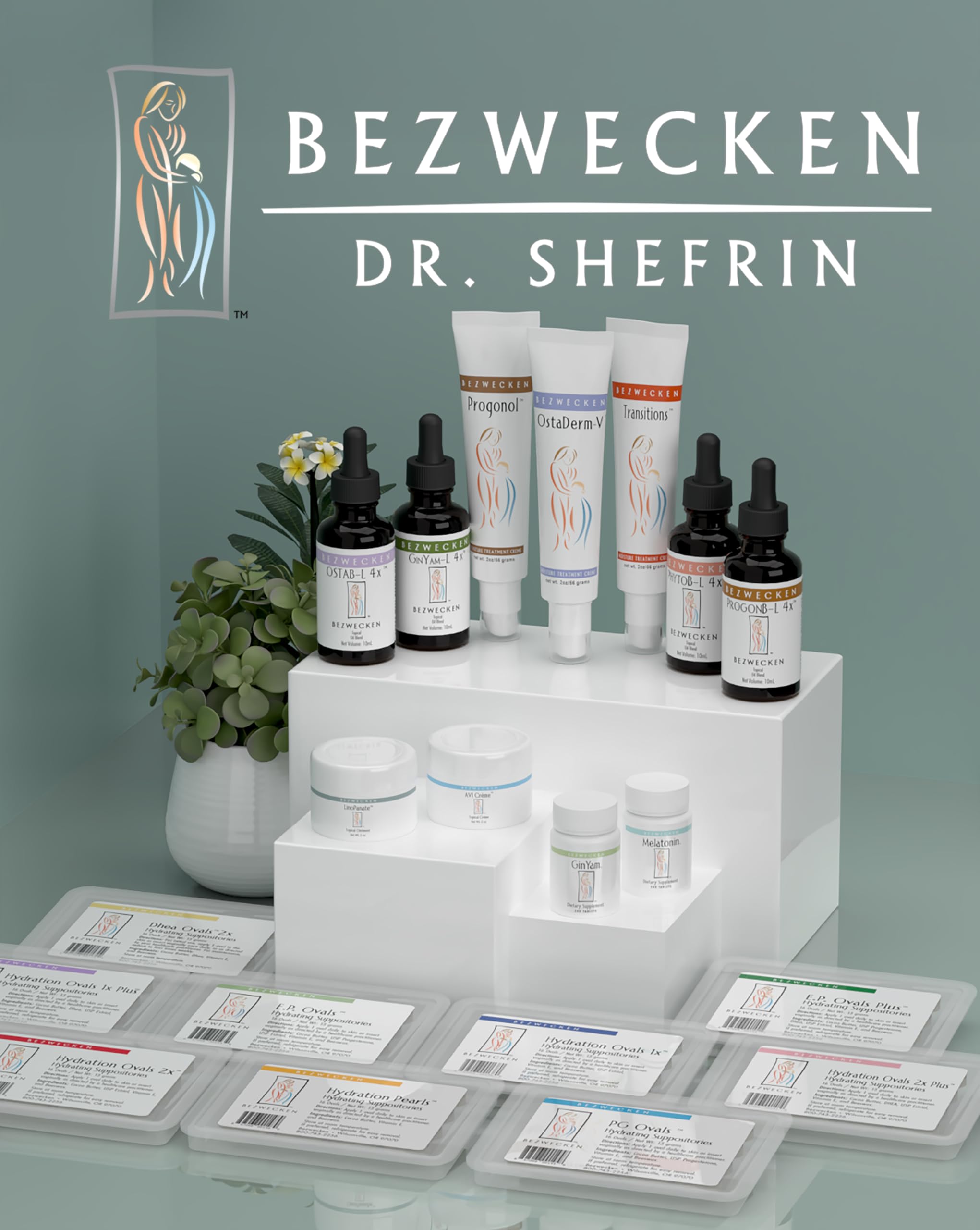 Bezwecken E.P. Ovals with estriol and progesterone formula for balance