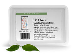 Bezwecken E.P. Ovals — oval suppositories for menopausal vaginal comfort