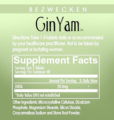 Bezwecken Gin Yam bottle scene; convenient daily dosing for energy and stamina.