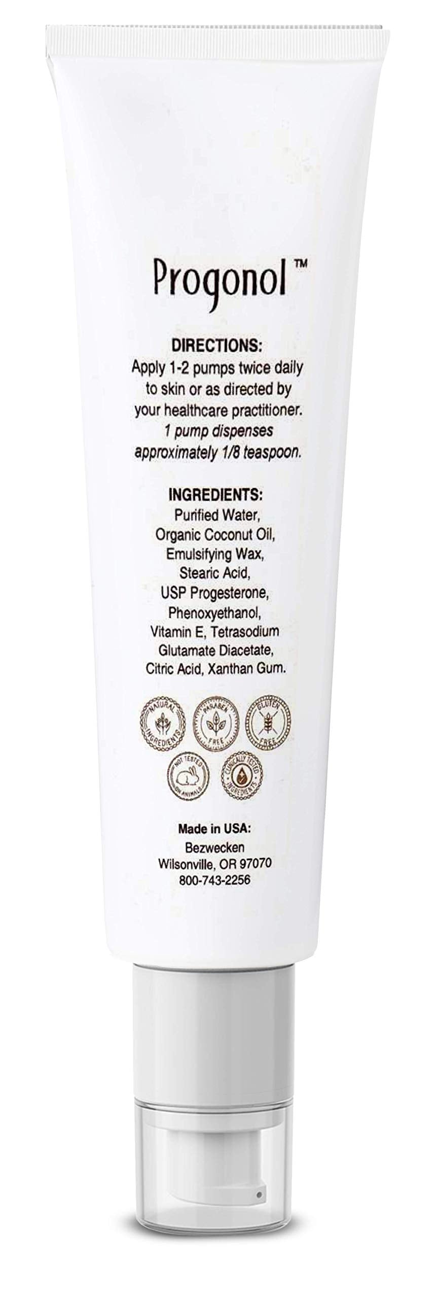 Bezwecken Progonol crème applied to chest or abdomen for daily comfort.