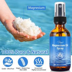 BHMSHY glass 2oz bottle with spray cap for mess-free use.