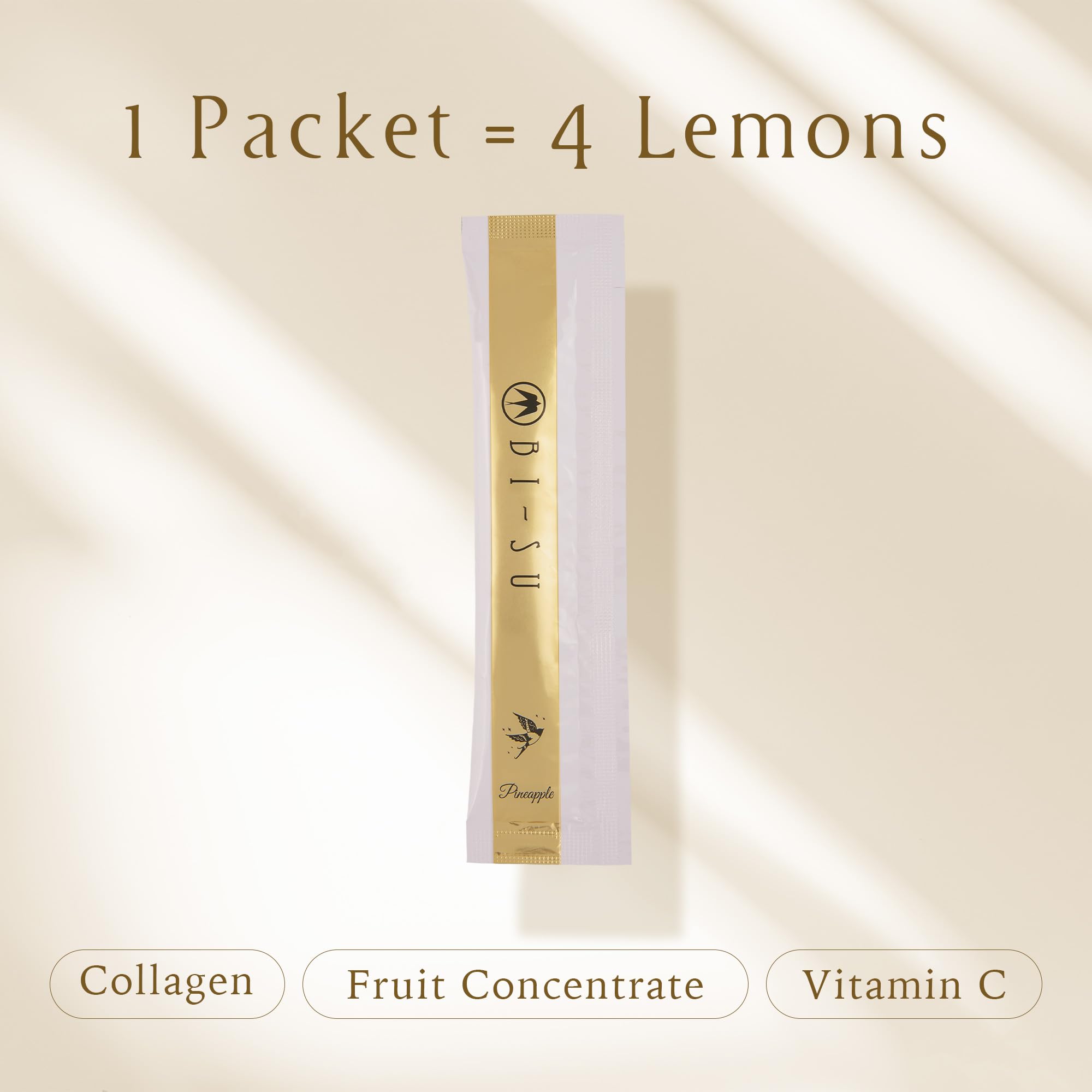 BI-SU Birdnest Essence Jelly Stick close-up shows natural pineapple flavor.