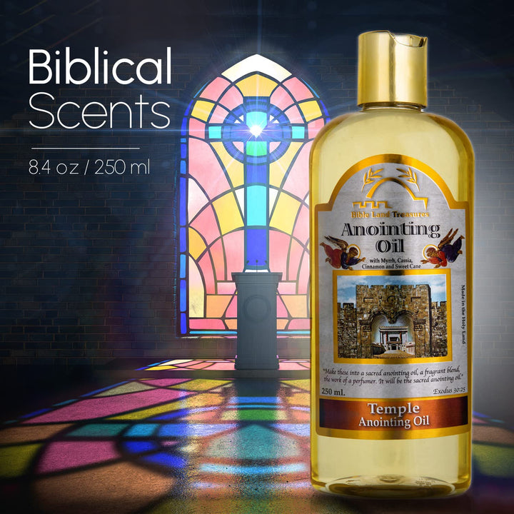 Close look at Galilee olive oil blend in Bible Land Treasures Anointing Oil for meditation.